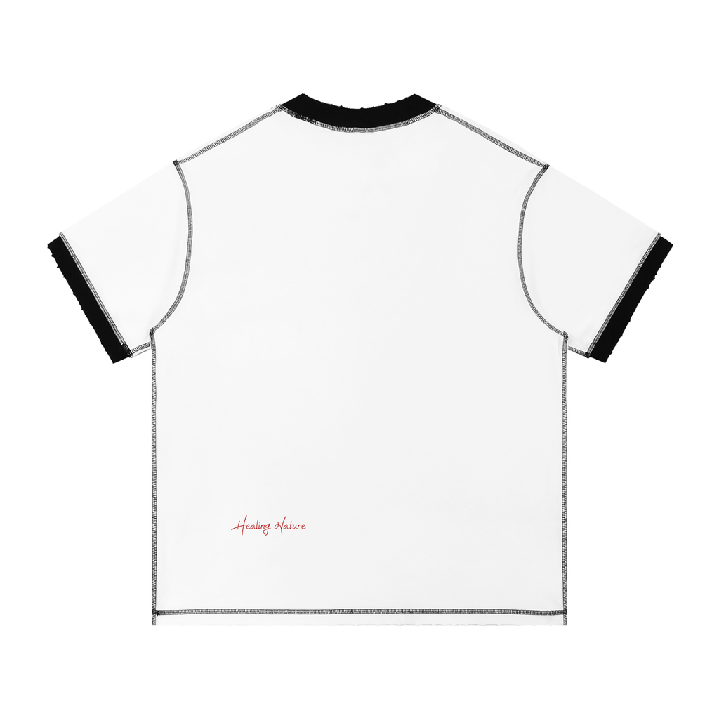 Contrast-Stitched Cotton T-Shirt