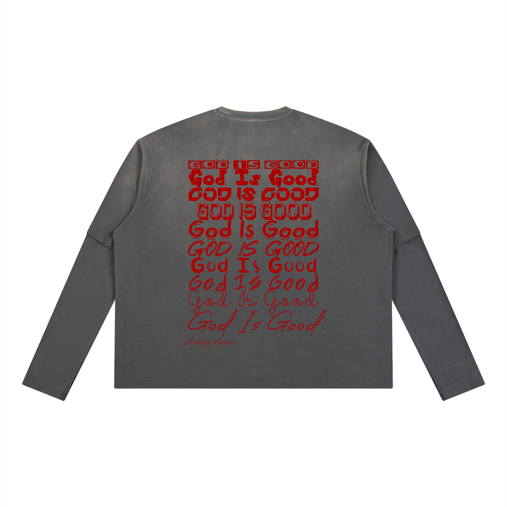 Unisex Vintage Wash Layered T-Shirt