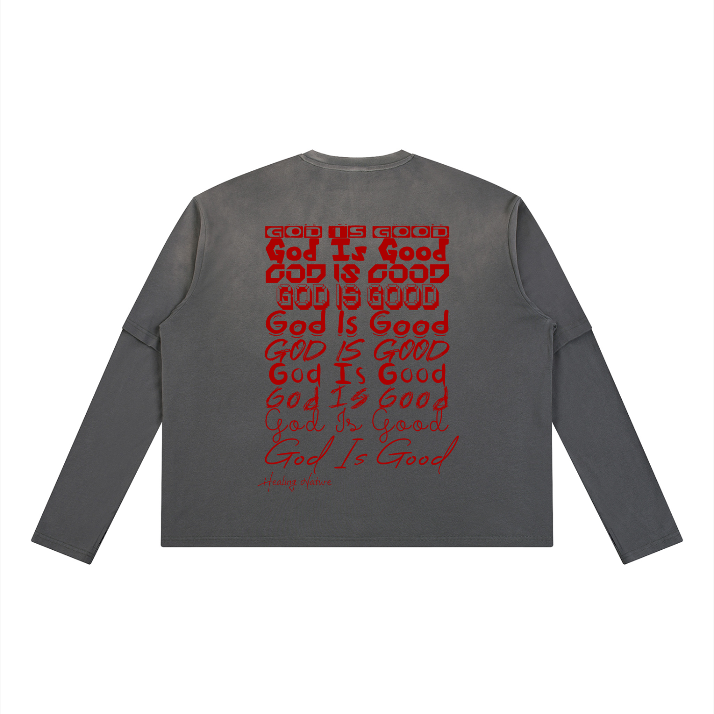 Unisex Vintage Wash Layered T-Shirt