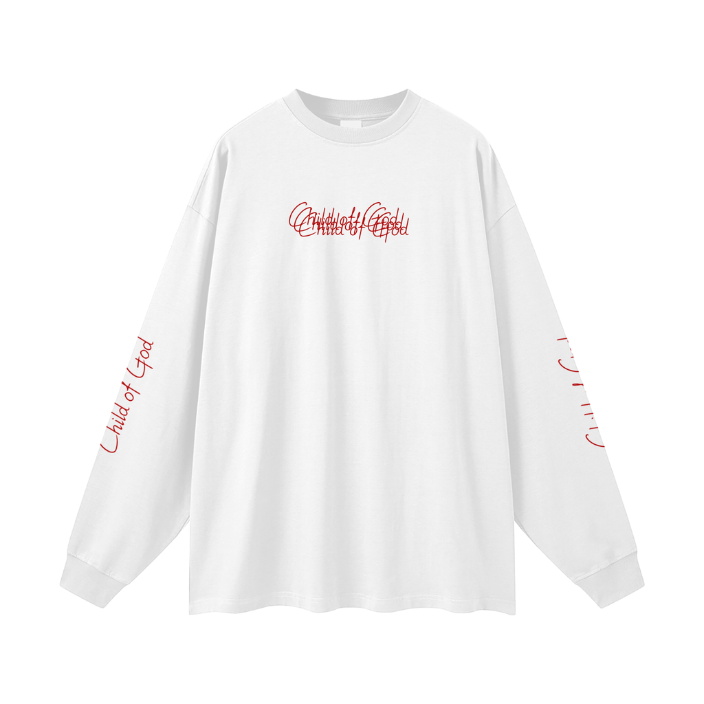 Unisex Earth Tone Loose Fit Long Sleeve T-Shirt