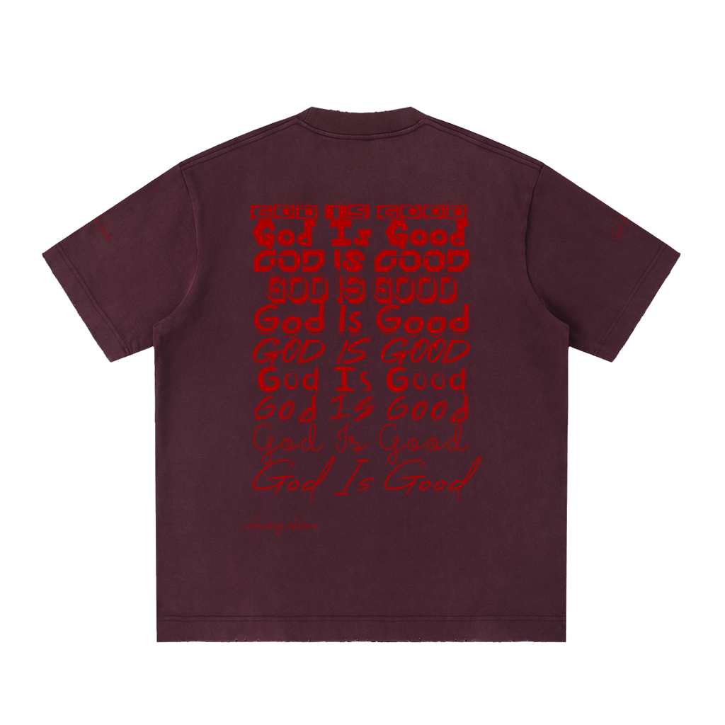 Heavyweight Vintage Washed Frayed T-Shirt