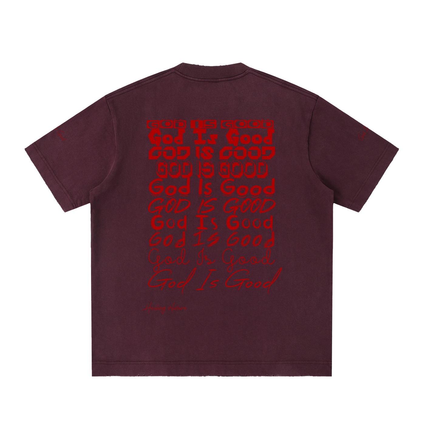 Heavyweight Vintage Washed Frayed T-Shirt