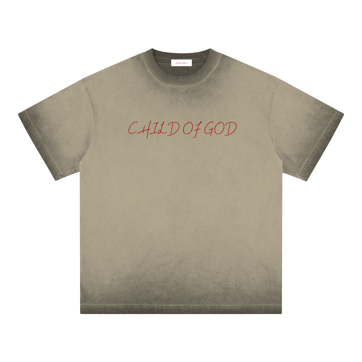 Reverse Dyed Loose Cotton T-Shirt
