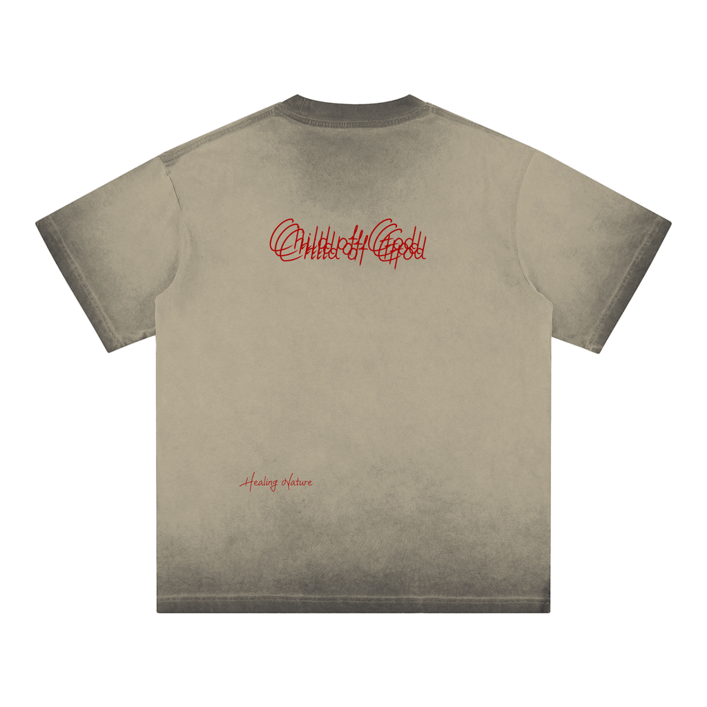 Reverse Dyed Loose Cotton T-Shirt
