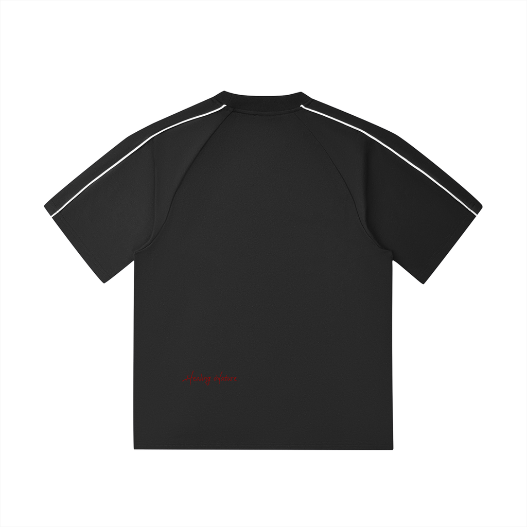 Contrast Stitch Raglan T-Shirt