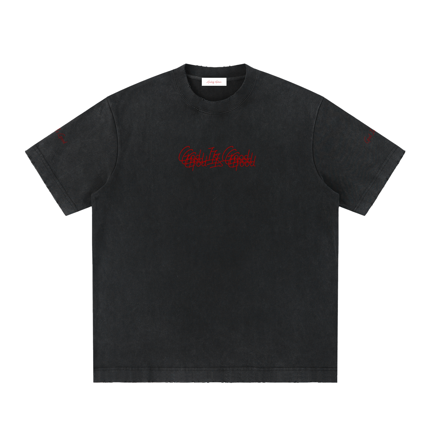 Heavyweight Vintage Washed Frayed T-Shirt