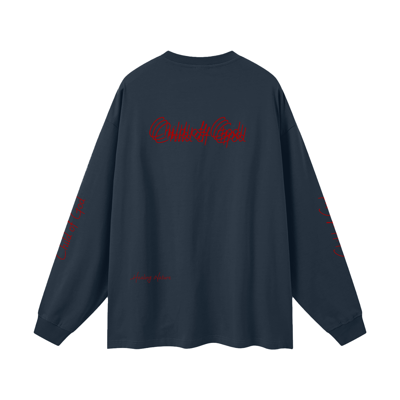 Unisex Earth Tone Loose Fit Long Sleeve T-Shirt