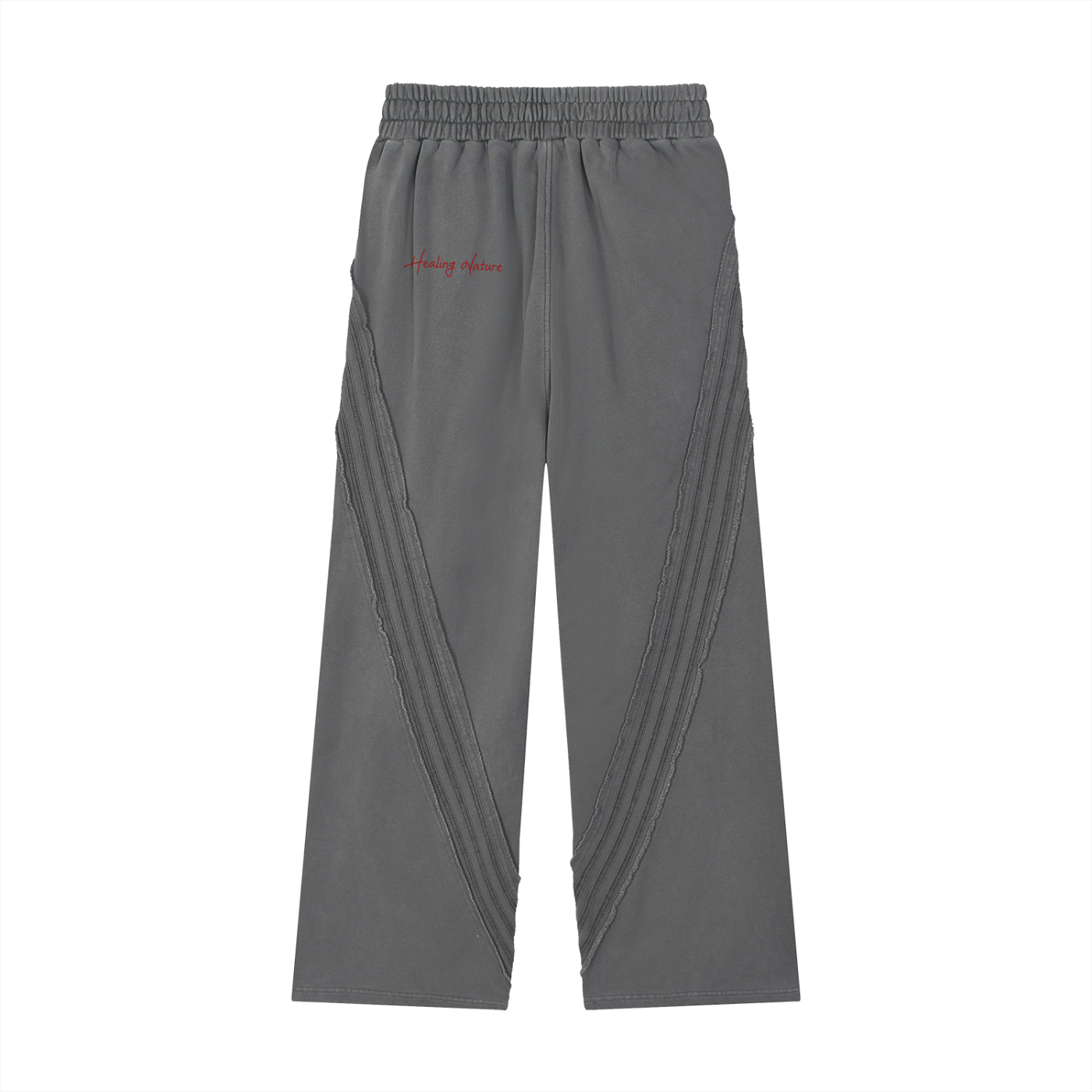 Snow Washed Tape Raw Edge Sweatpants