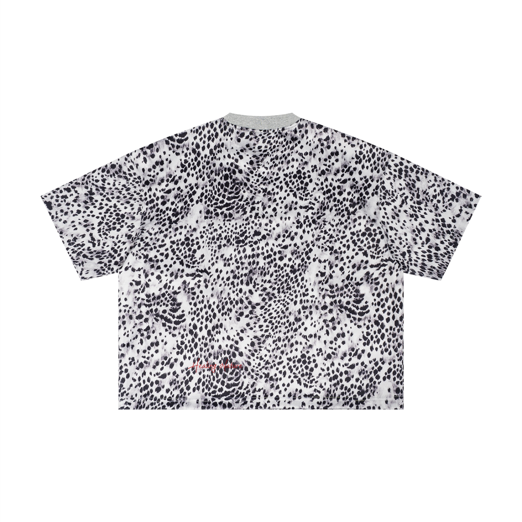 Unisex Leopard Print Boxy T-Shirt