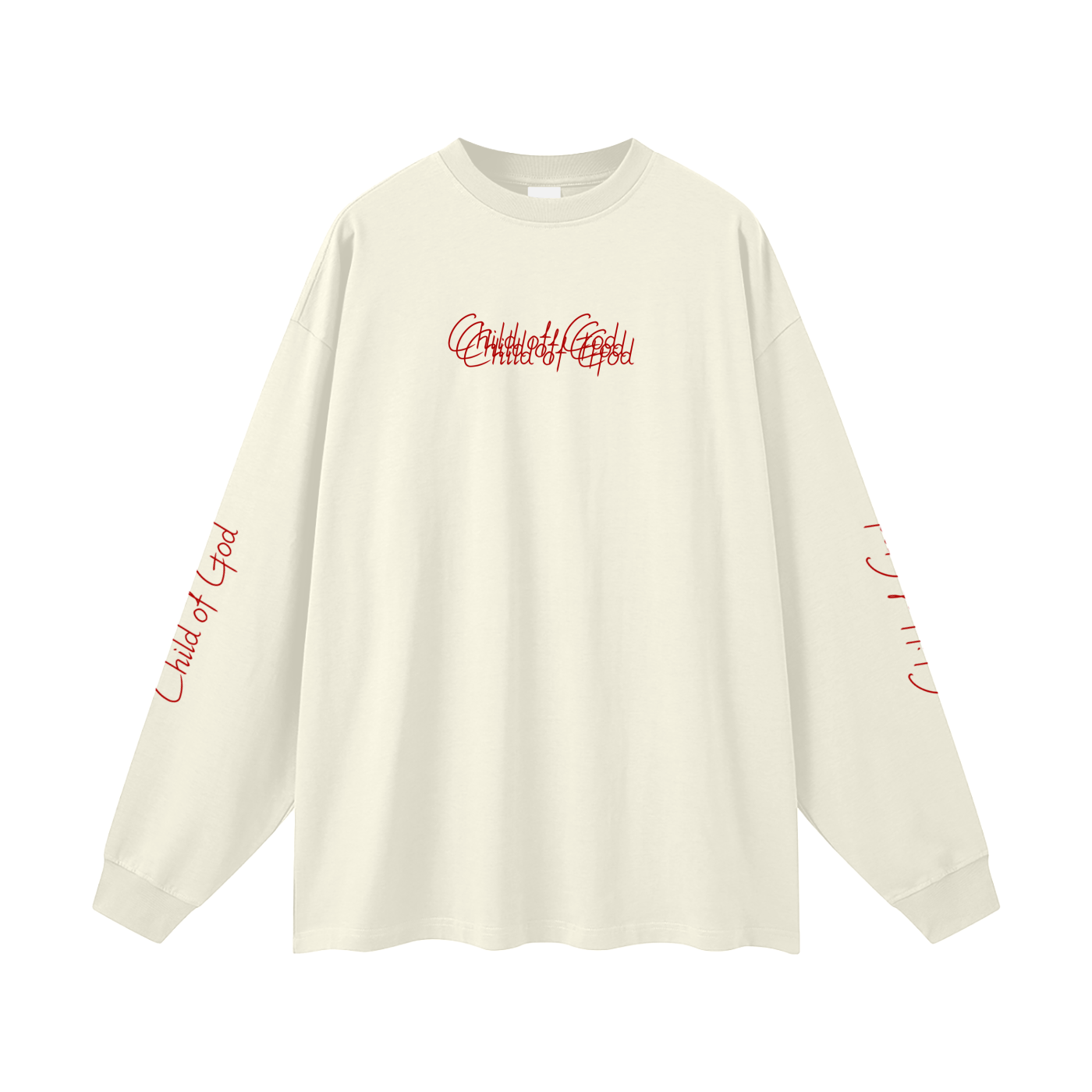Unisex Earth Tone Loose Fit Long Sleeve T-Shirt