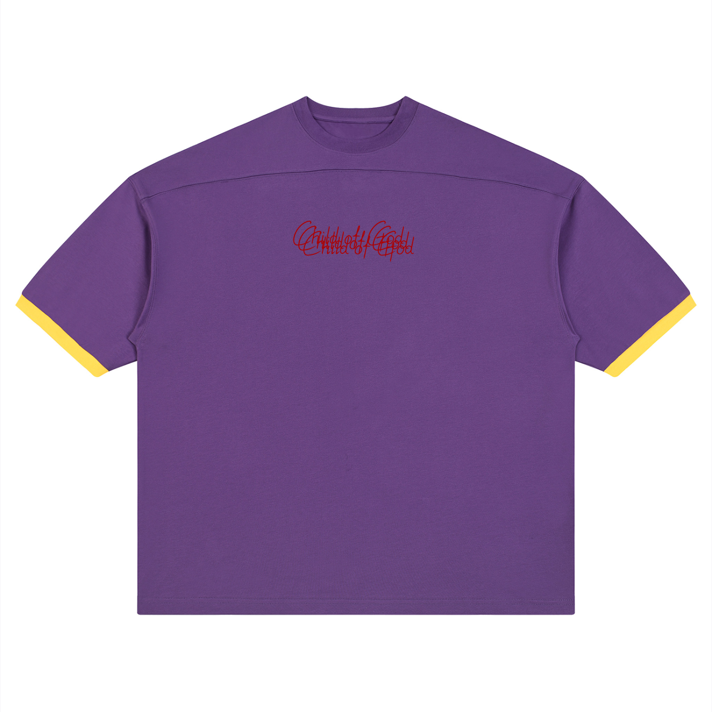 Unisex Color Block Drop Shoulder T-Shirt