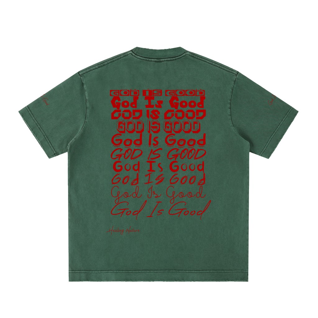 Heavyweight Vintage Washed Frayed T-Shirt