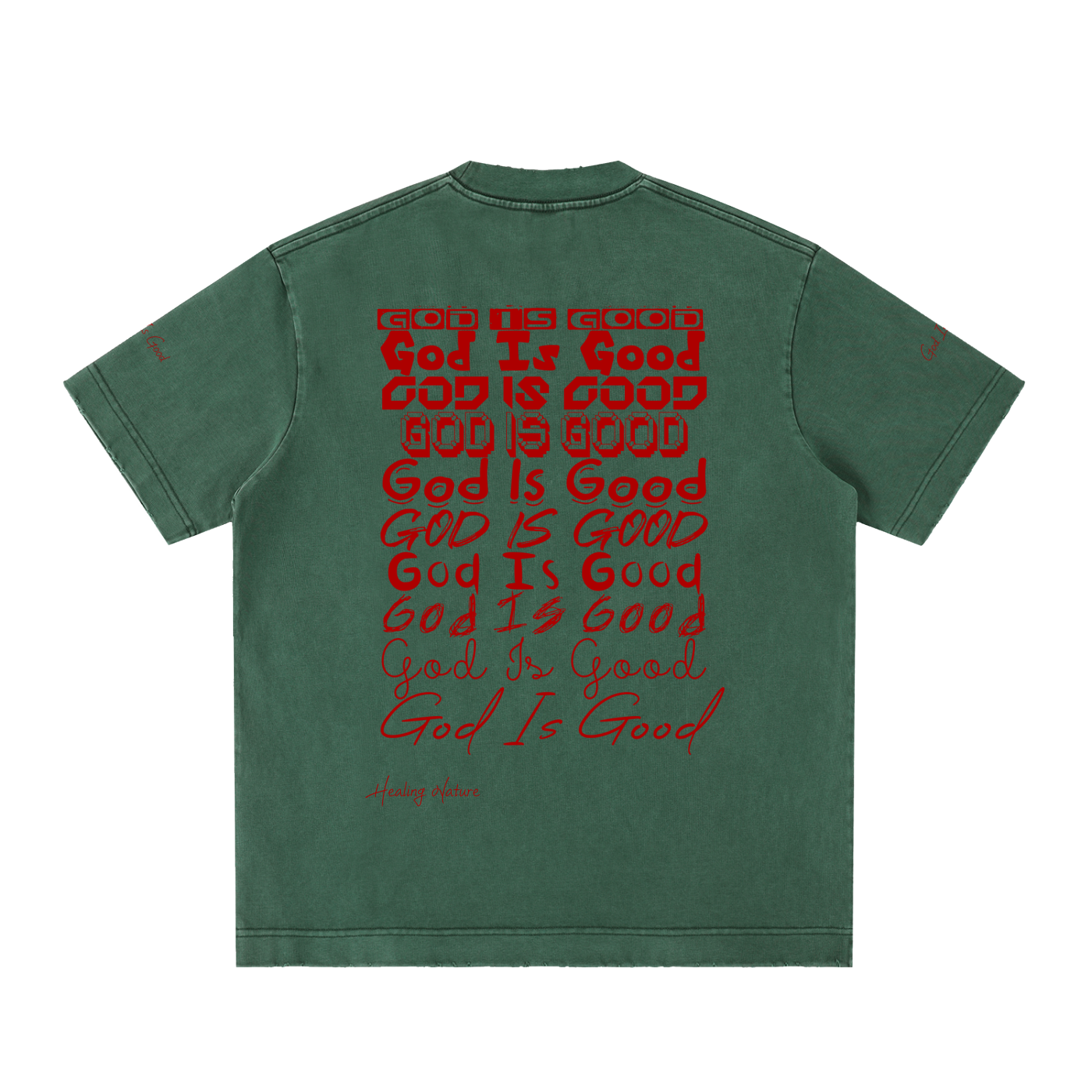 Heavyweight Vintage Washed Frayed T-Shirt