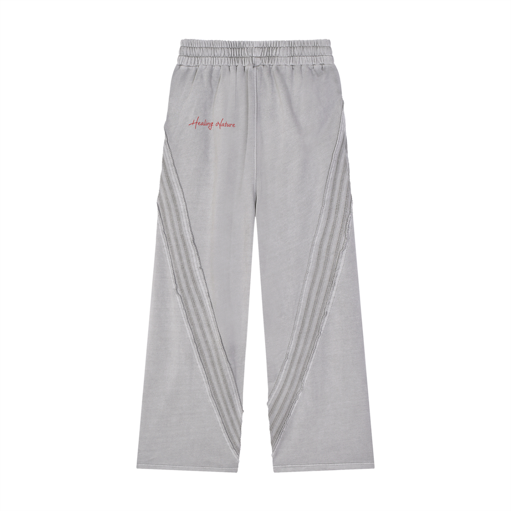 Snow Washed Tape Raw Edge Sweatpants