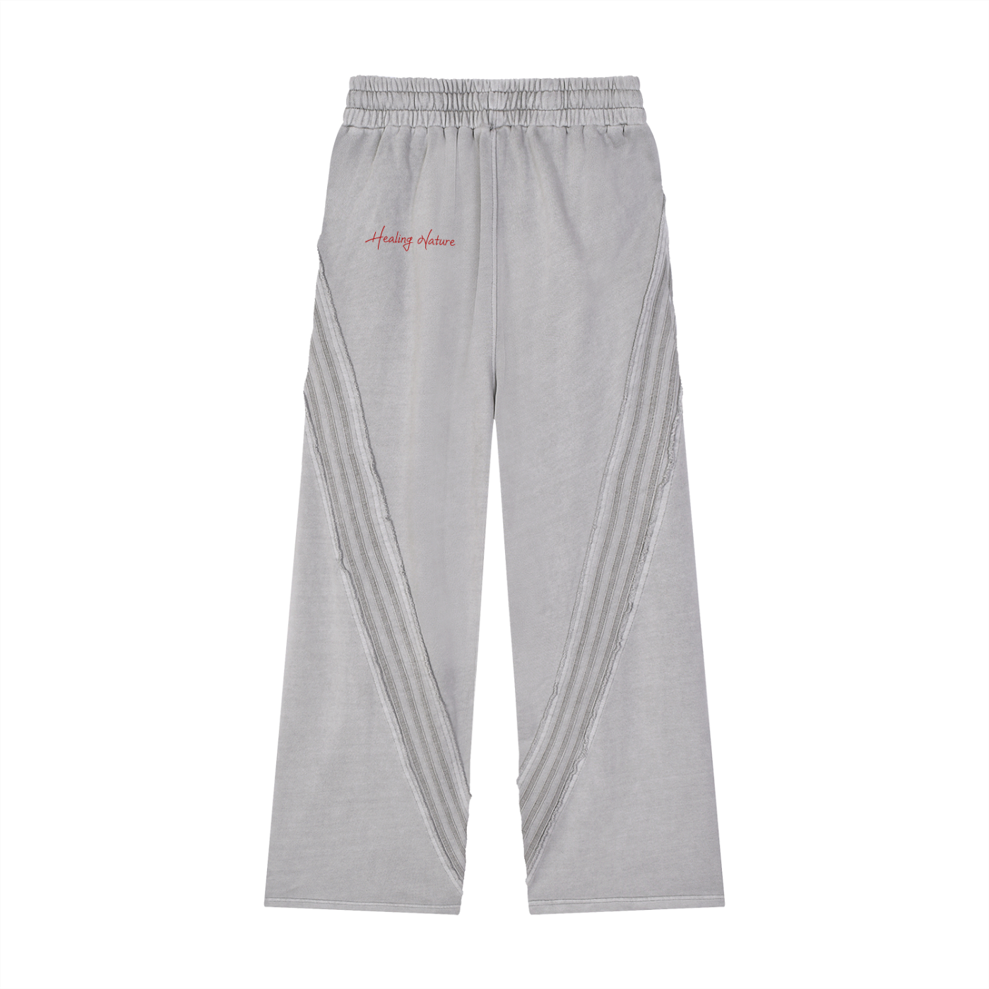 Snow Washed Tape Raw Edge Sweatpants