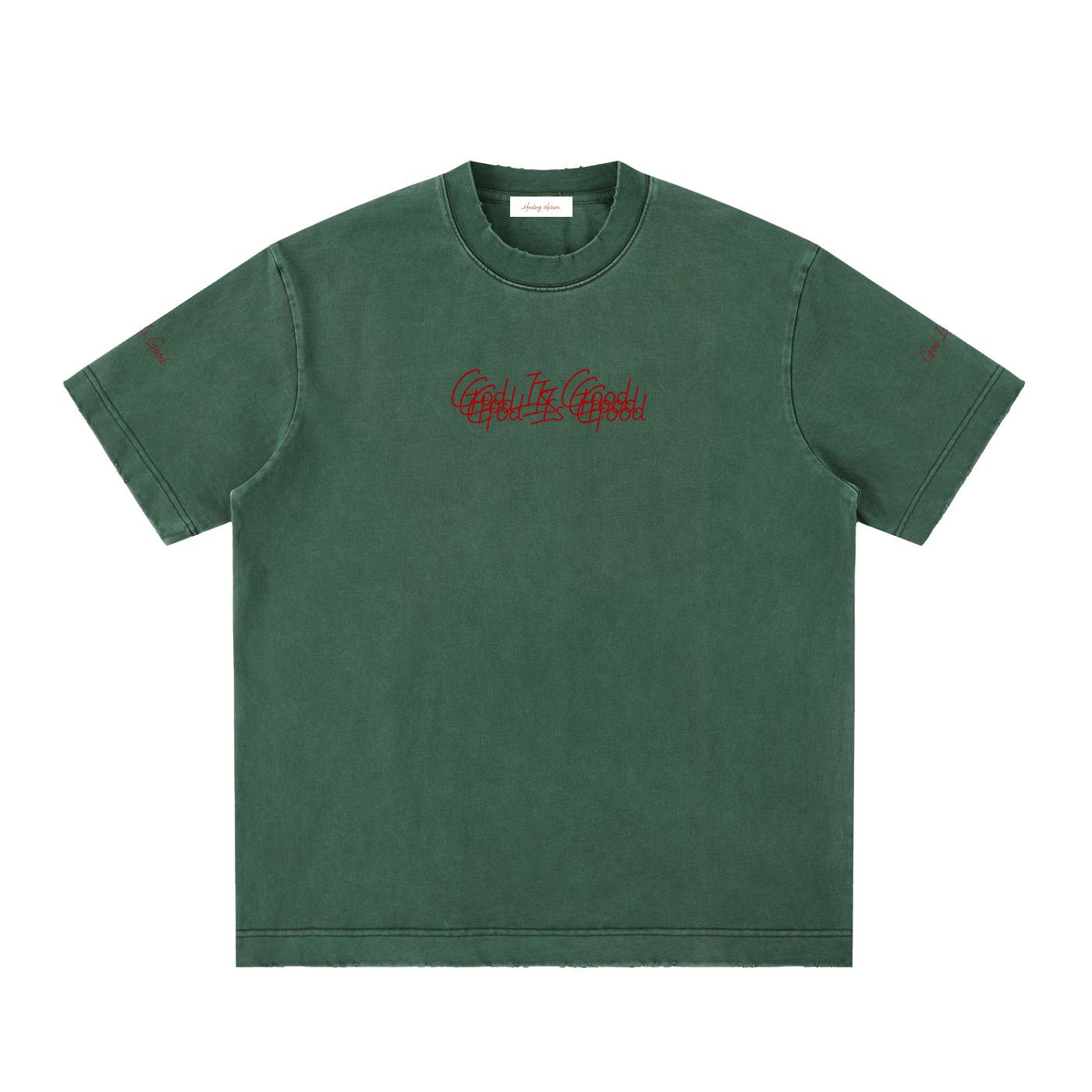 Heavyweight Vintage Washed Frayed T-Shirt