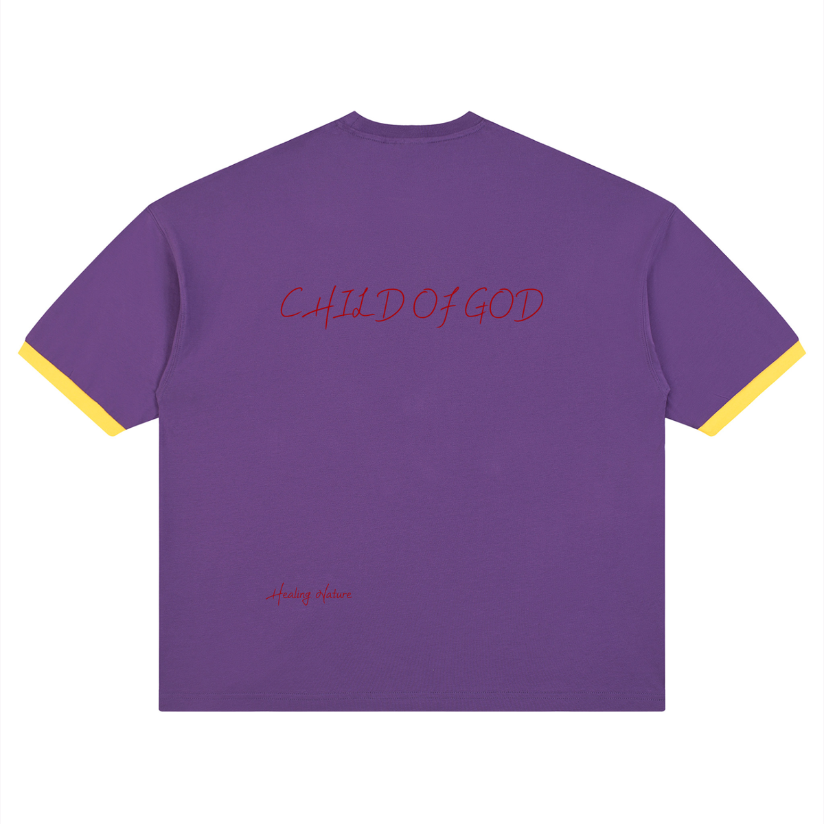 Unisex Color Block Drop Shoulder T-Shirt