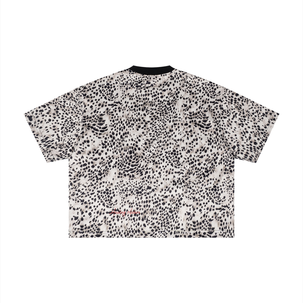 Unisex Leopard Print Boxy T-Shirt