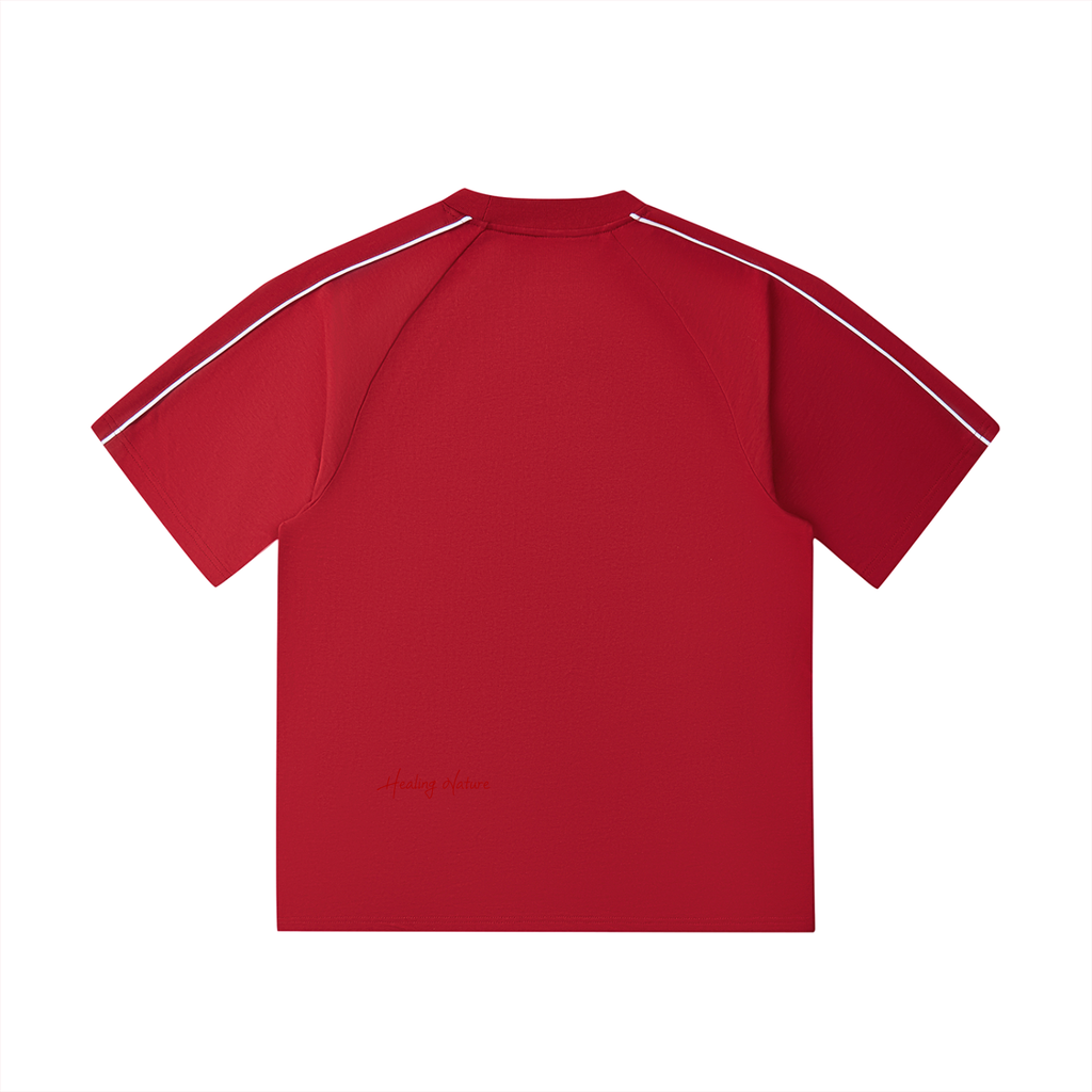 Contrast Stitch Raglan T-Shirt