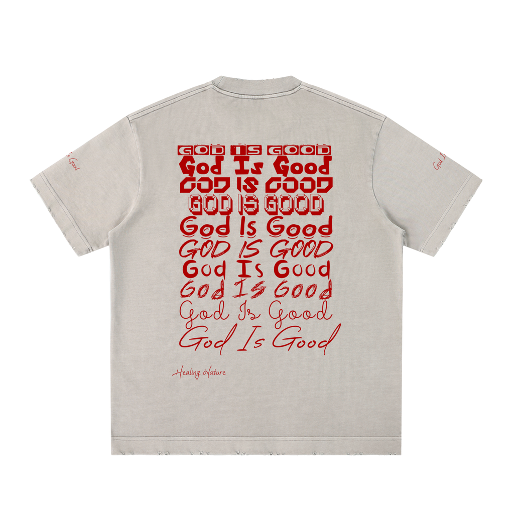 Heavyweight Vintage Washed Frayed T-Shirt