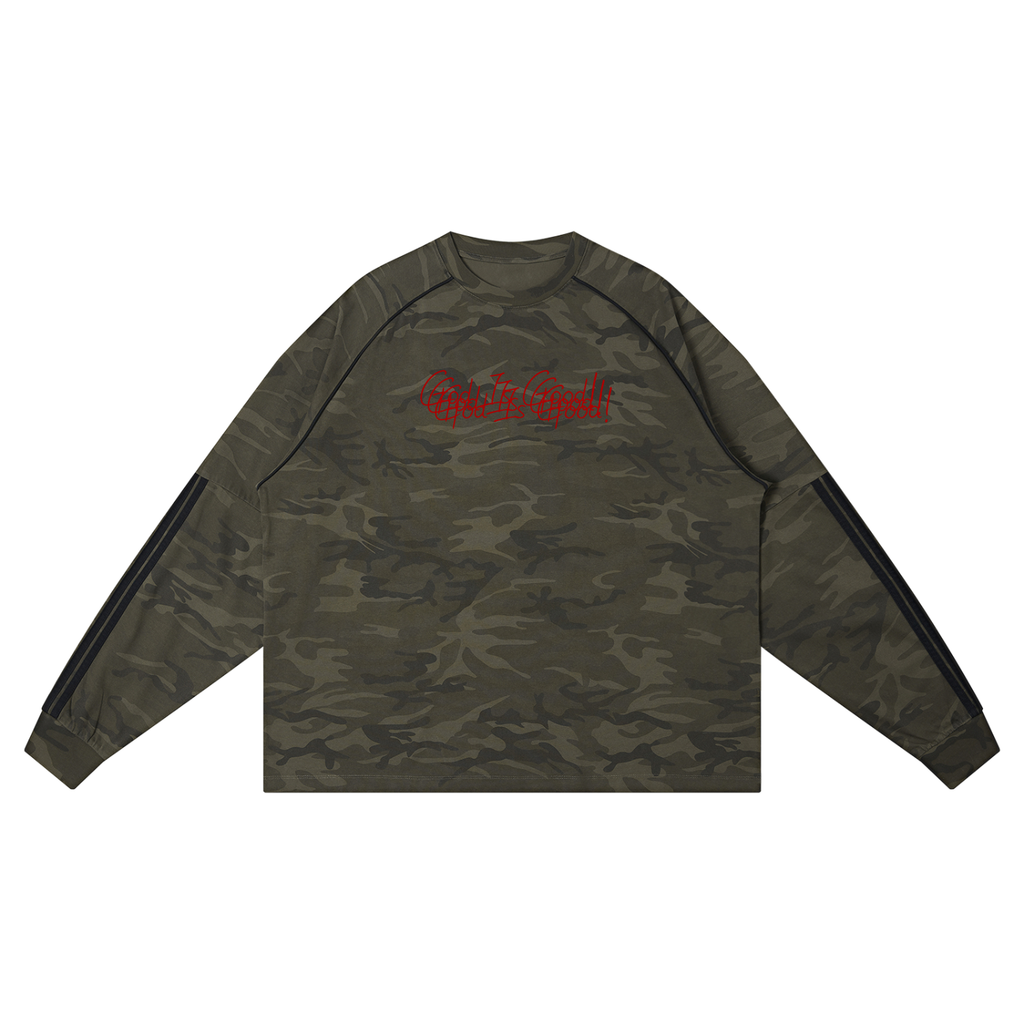 Unisex Camo Loose Long Sleeve T-Shirt