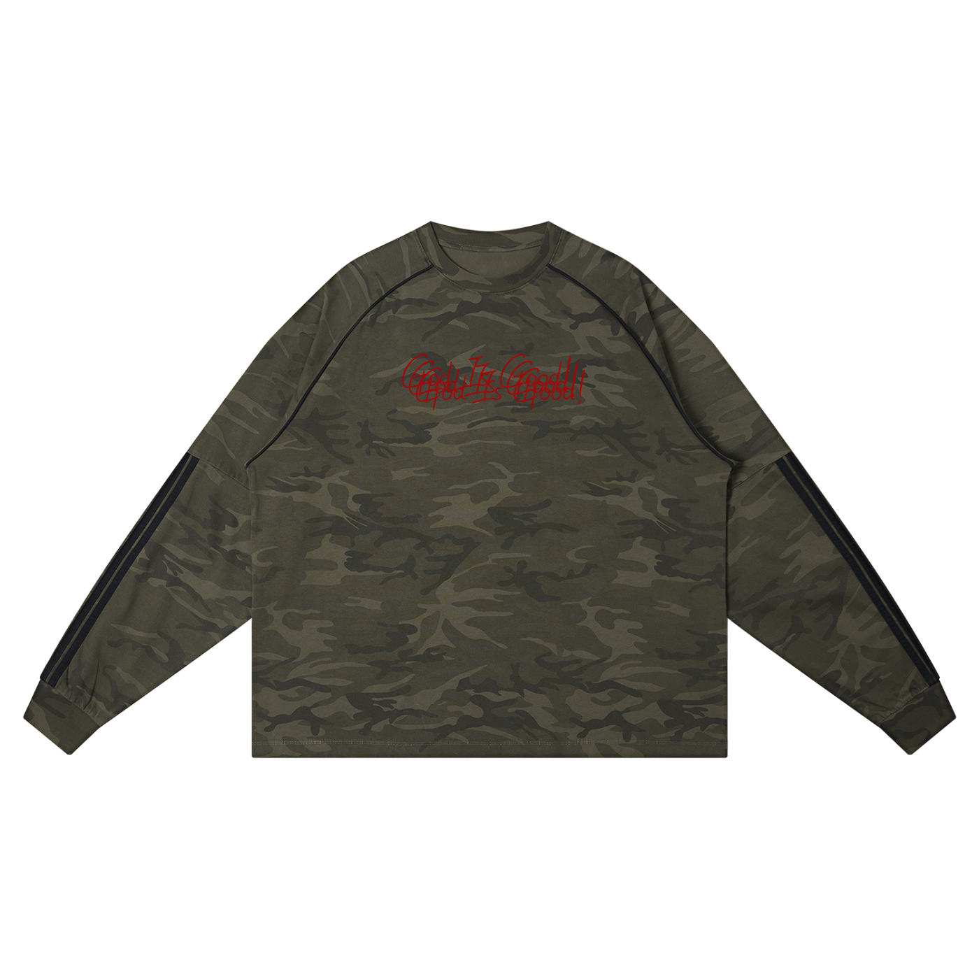 Unisex Camo Loose Long Sleeve T-Shirt