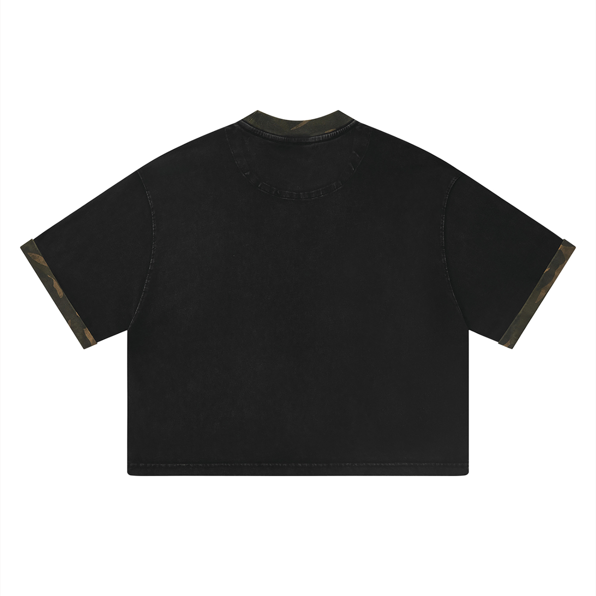 Unisex Vintage Wash Camo Panel T-Shirt