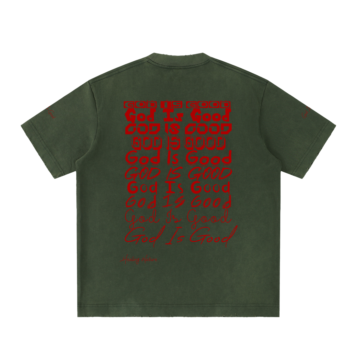 Heavyweight Vintage Washed Frayed T-Shirt