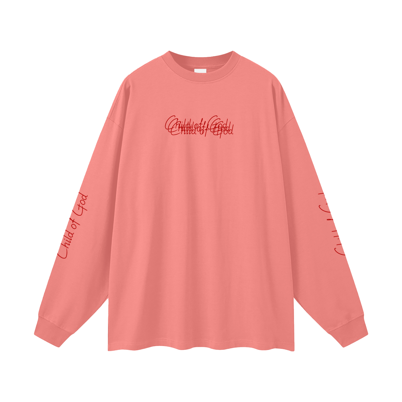 Unisex Earth Tone Loose Fit Long Sleeve T-Shirt