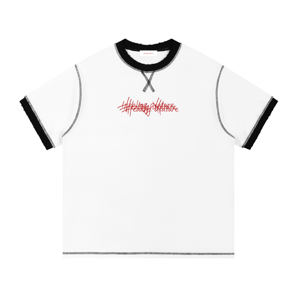 Contrast-Stitched Cotton T-Shirt