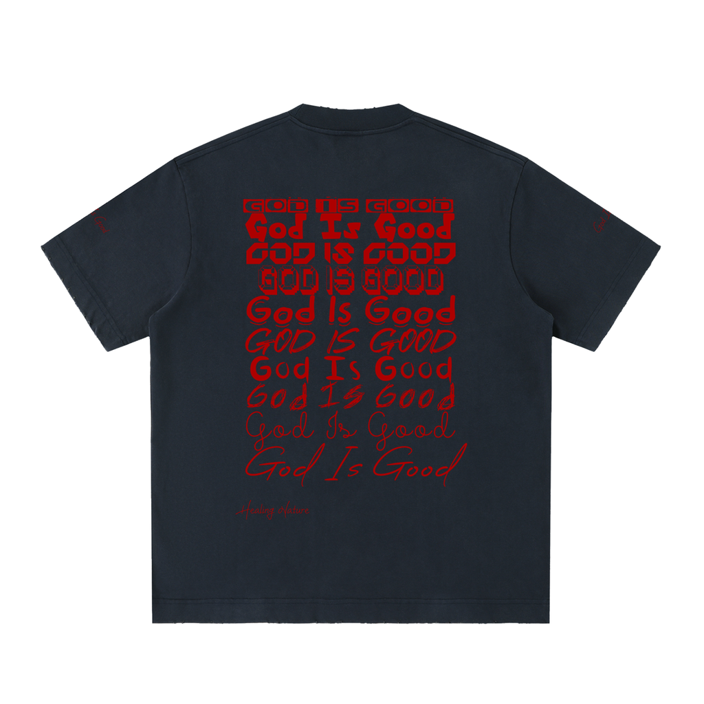 Heavyweight Vintage Washed Frayed T-Shirt