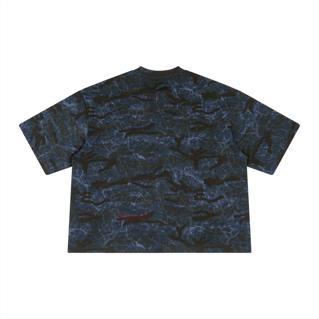 Unisex Boxy Camo Print T-Shirt