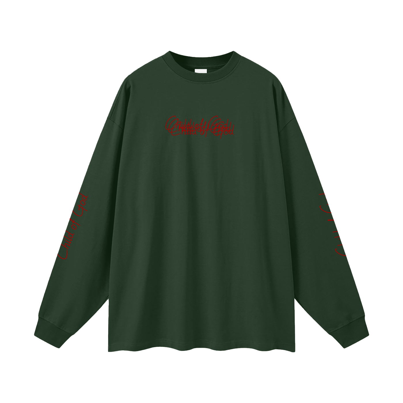 Unisex Earth Tone Loose Fit Long Sleeve T-Shirt