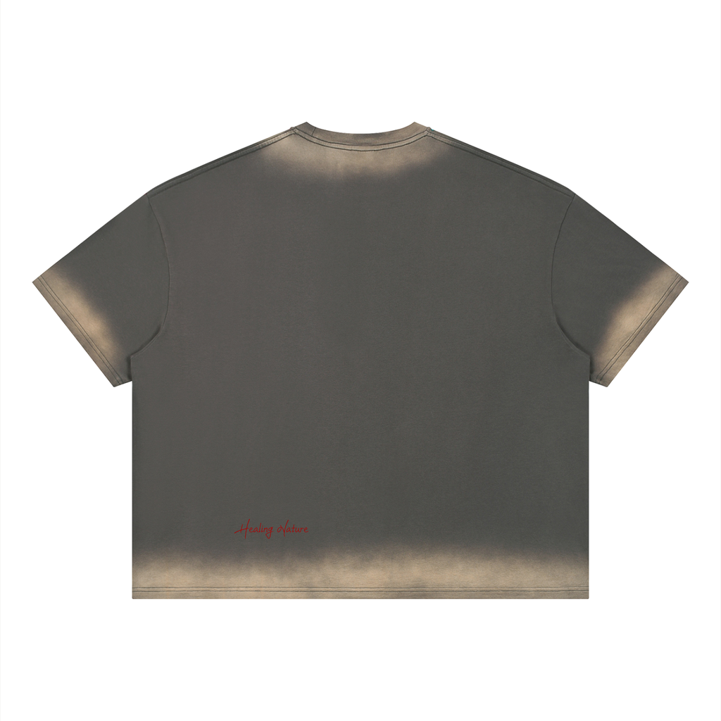 Unisex Boxy Sunfade Vintage Wash T-Shirt