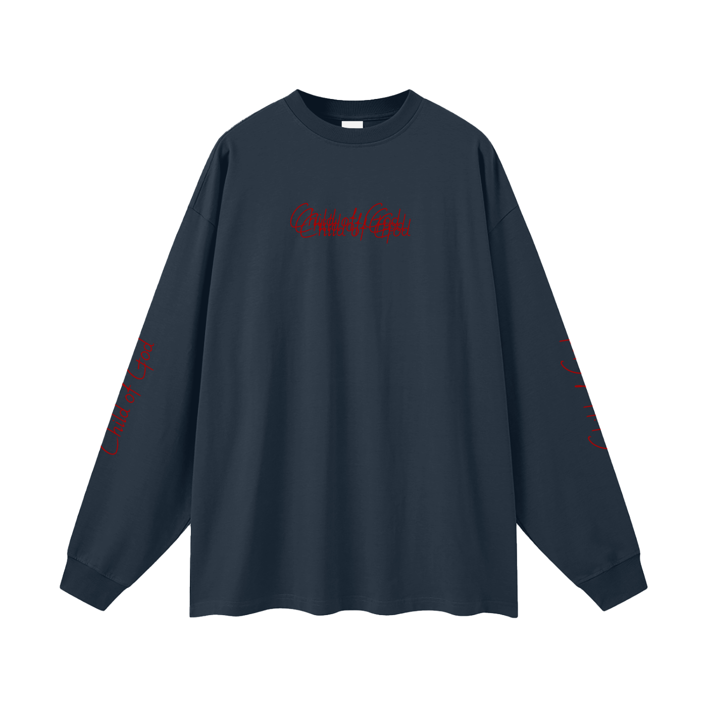 Unisex Earth Tone Loose Fit Long Sleeve T-Shirt