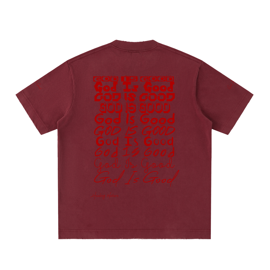 Heavyweight Vintage Washed Frayed T-Shirt