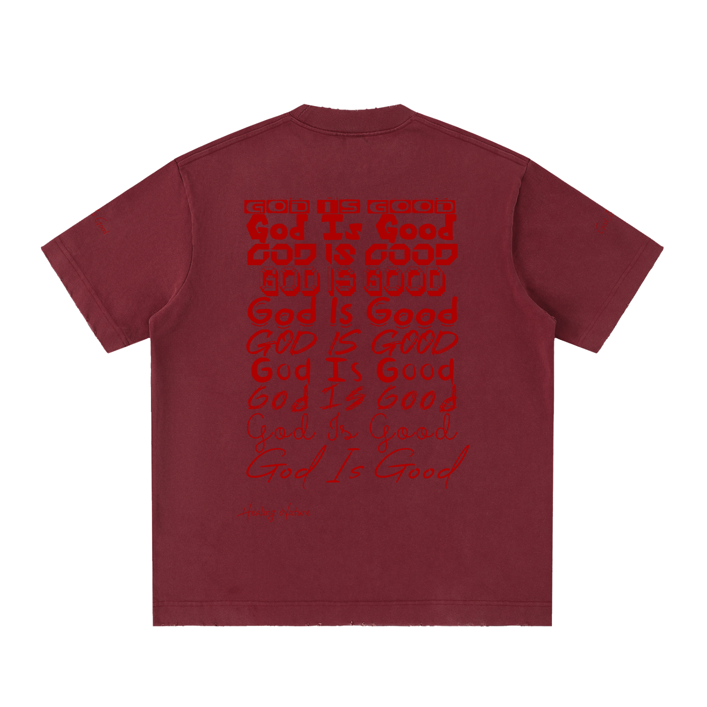 Heavyweight Vintage Washed Frayed T-Shirt