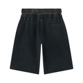 Unisex Vintage Wash Camo Panel Leg Shorts