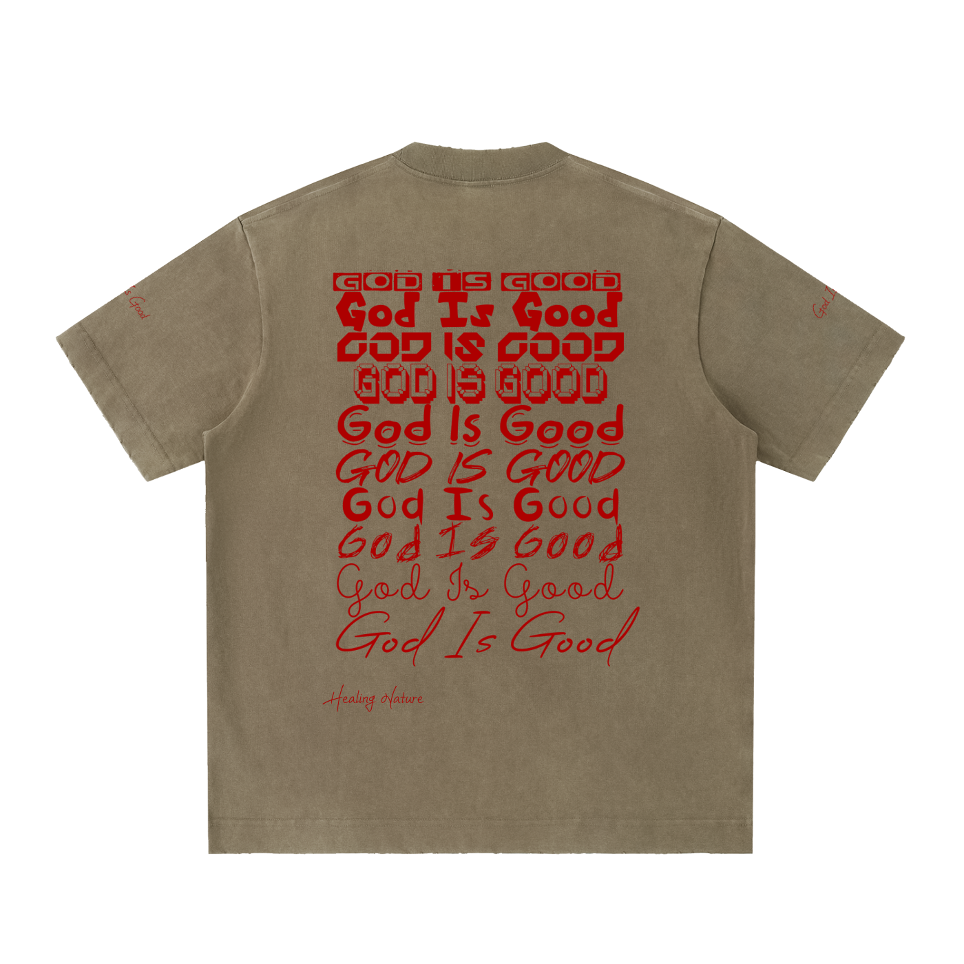 Heavyweight Vintage Washed Frayed T-Shirt