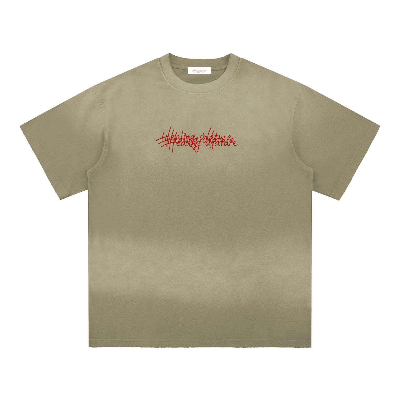 Sun Fade Hand-Frayed Cotton T-Shirt
