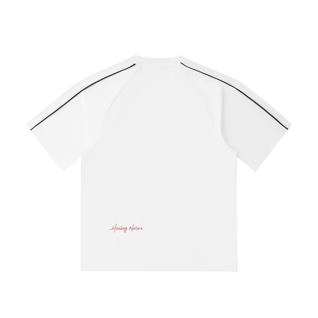 Contrast Stitch Raglan T-Shirt