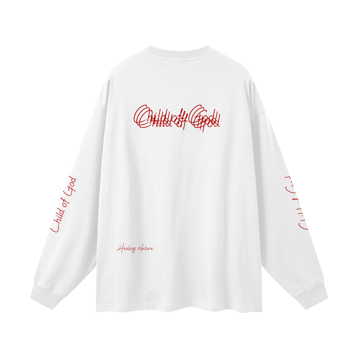 Unisex Earth Tone Loose Fit Long Sleeve T-Shirt