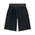 Unisex Vintage Wash Camo Panel Leg Shorts