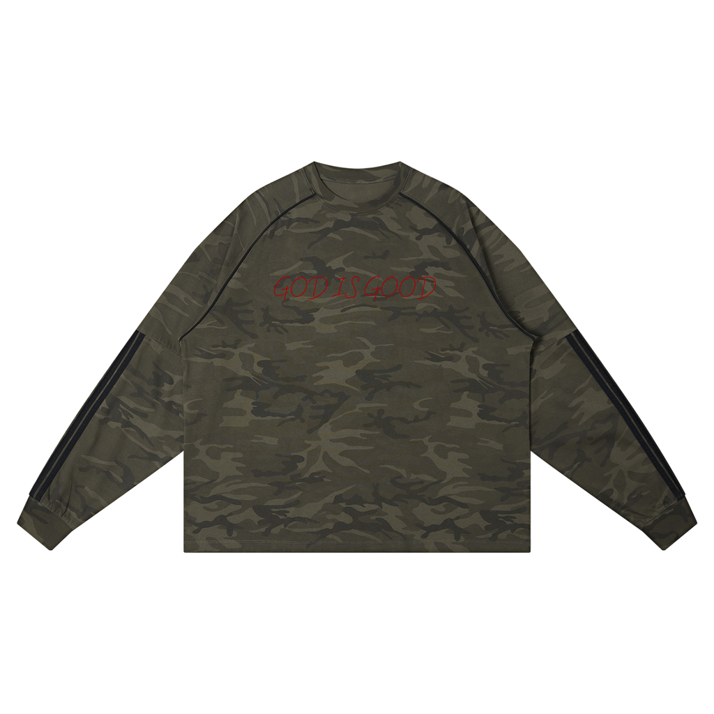 Unisex Camo Loose Long Sleeve T-Shirt