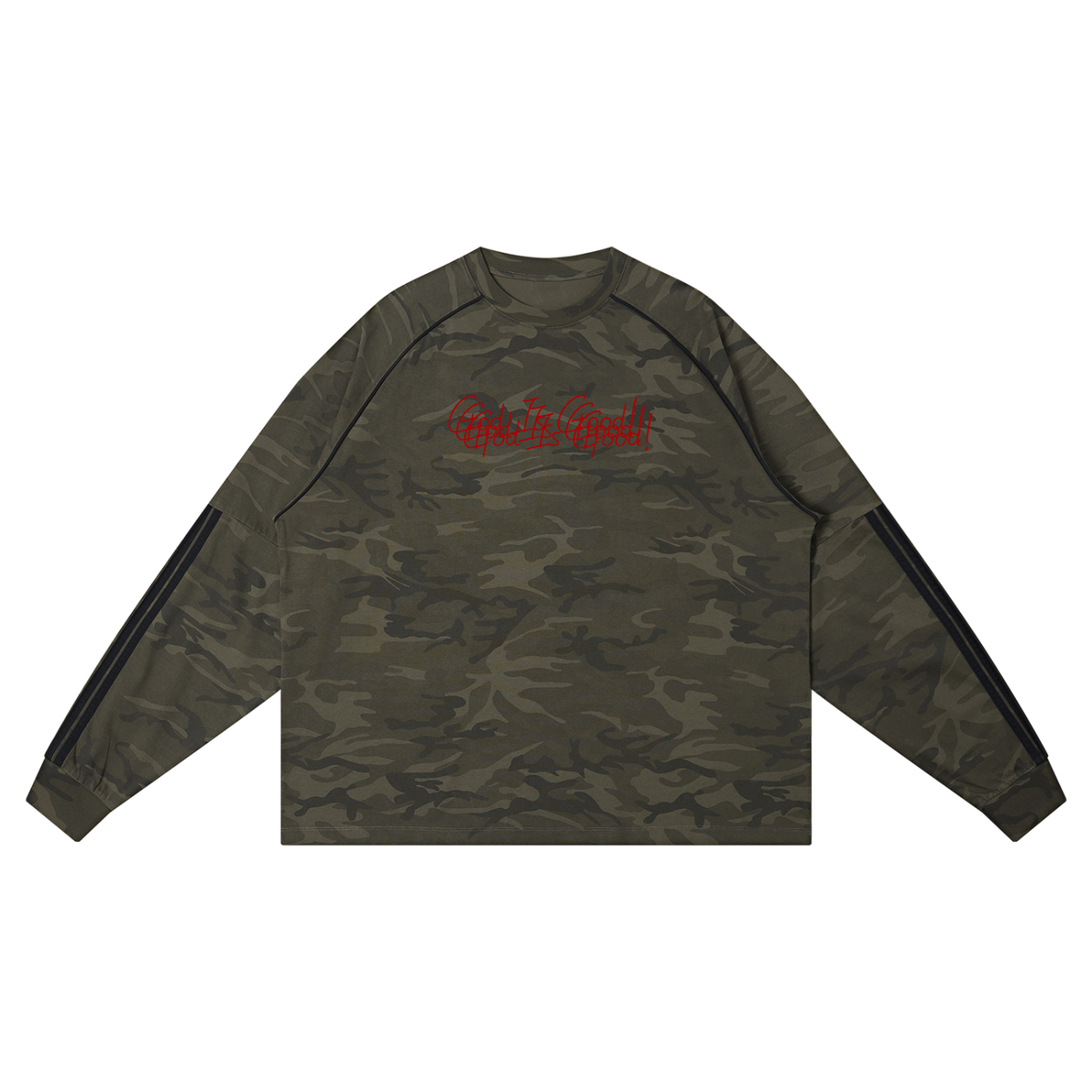 Unisex Camo Loose Long Sleeve T-Shirt