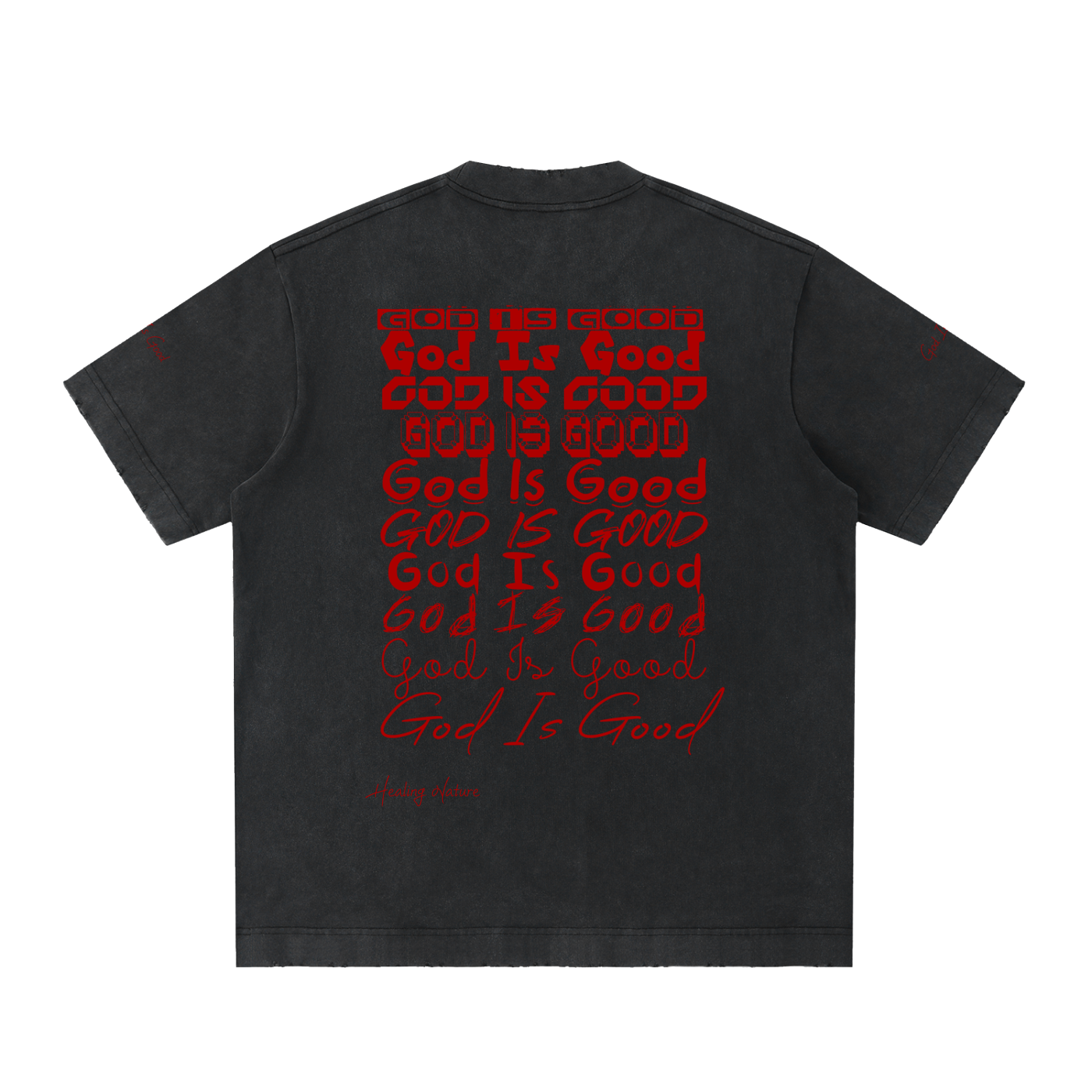 Heavyweight Vintage Washed Frayed T-Shirt